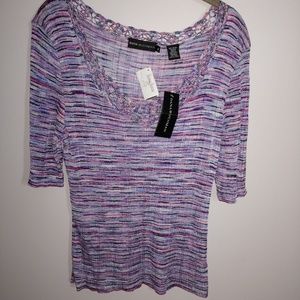 Dana Buchman (NOT Kohls) Space-dyed Twin Set
